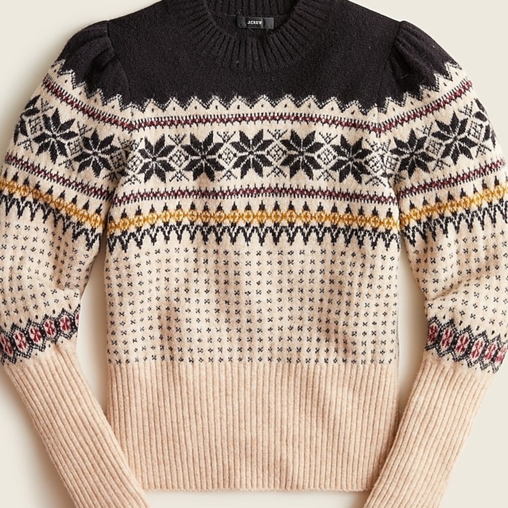 J. Crew Fair Isle Women’s Sweater Size Medium